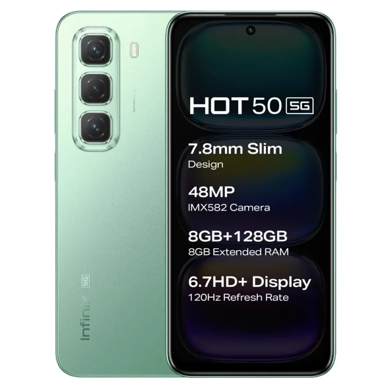 Infinix HOT 50 5G View 1 - Camera, Display & Design