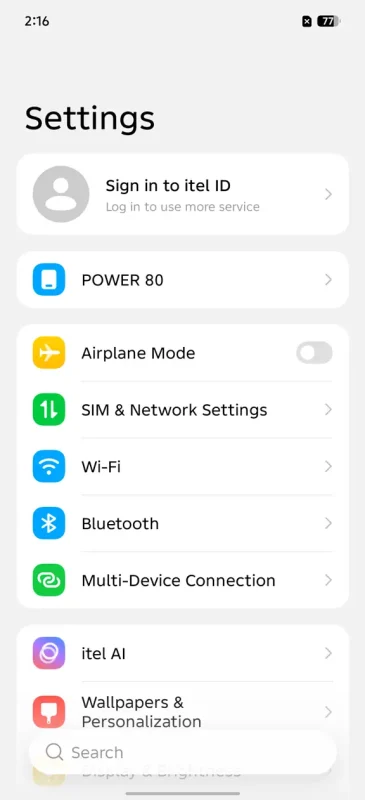 Itel Power 80 View 93 - Camera, Display & Design