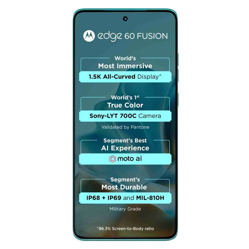 Motorola Edge 60 Fusion View 2 - Camera, Display & Design