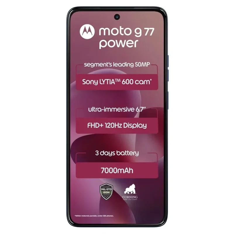 Motorola Moto G77 Power View 14 - Camera, Display & Design