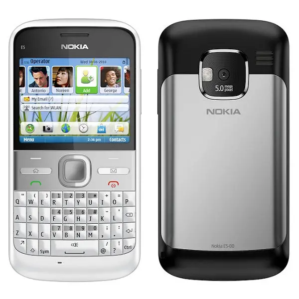 Nokia E5 View 5 - Camera, Display & Design