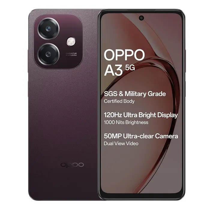 Oppo A3 5G View 1 - Camera, Display & Design