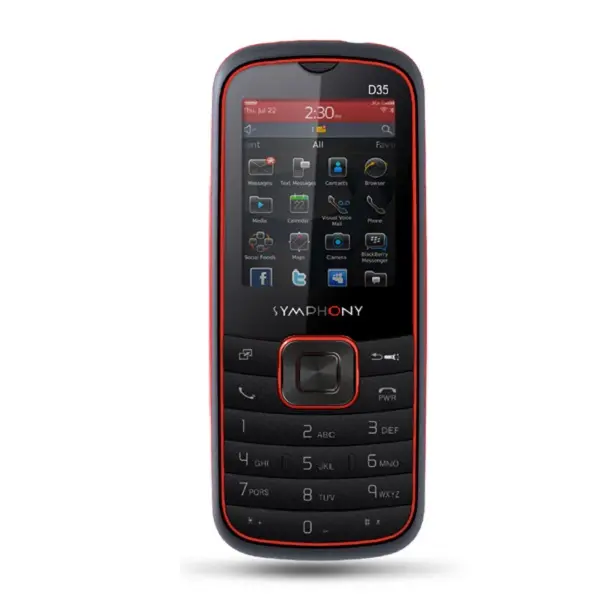 Symphony D35 View 1 - Camera, Display & Design