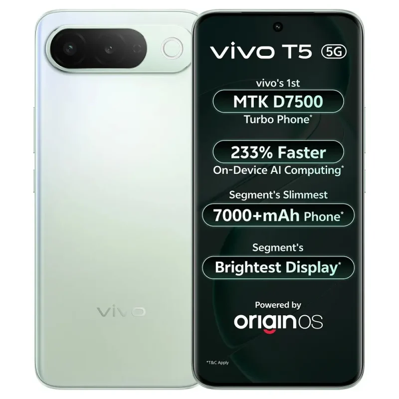 Vivo T5 (India) View 1 - Camera, Display & Design