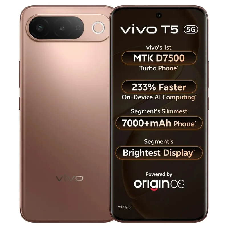 Vivo T5 (India) View 10 - Camera, Display & Design