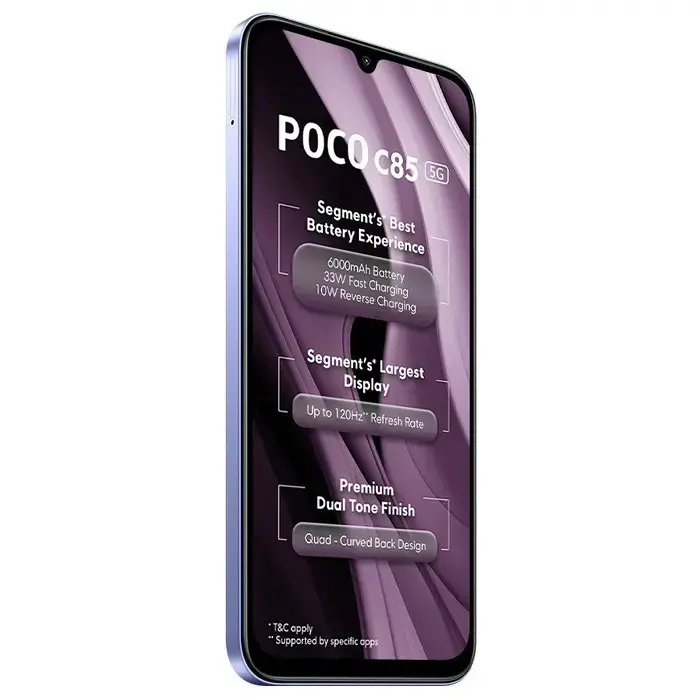 Xiaomi Poco C85 5G View 5 - Camera, Display & Design