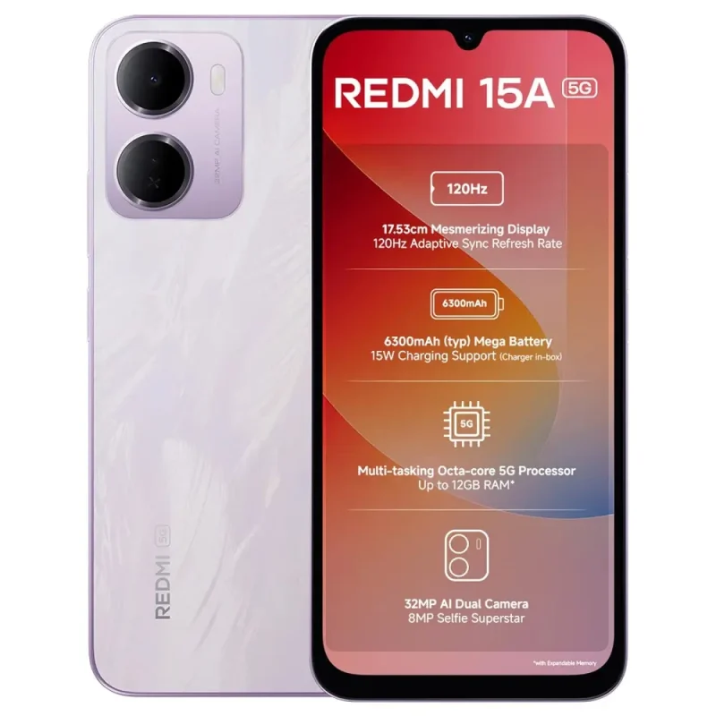 Xiaomi Redmi 15a View 14 - Camera, Display & Design