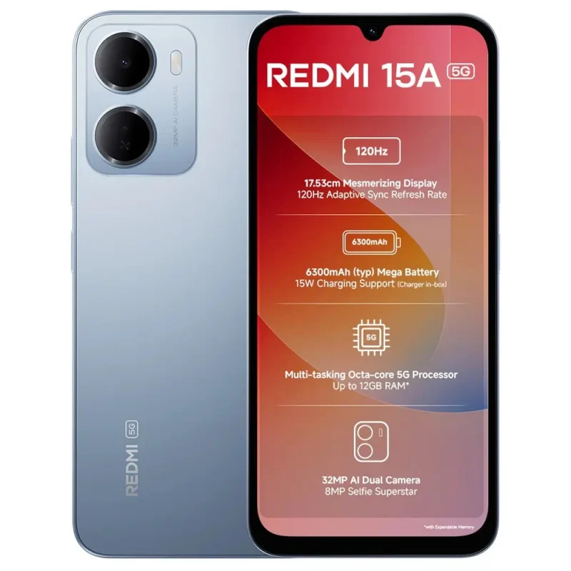 Xiaomi Redmi 15a View 16 - Camera, Display & Design